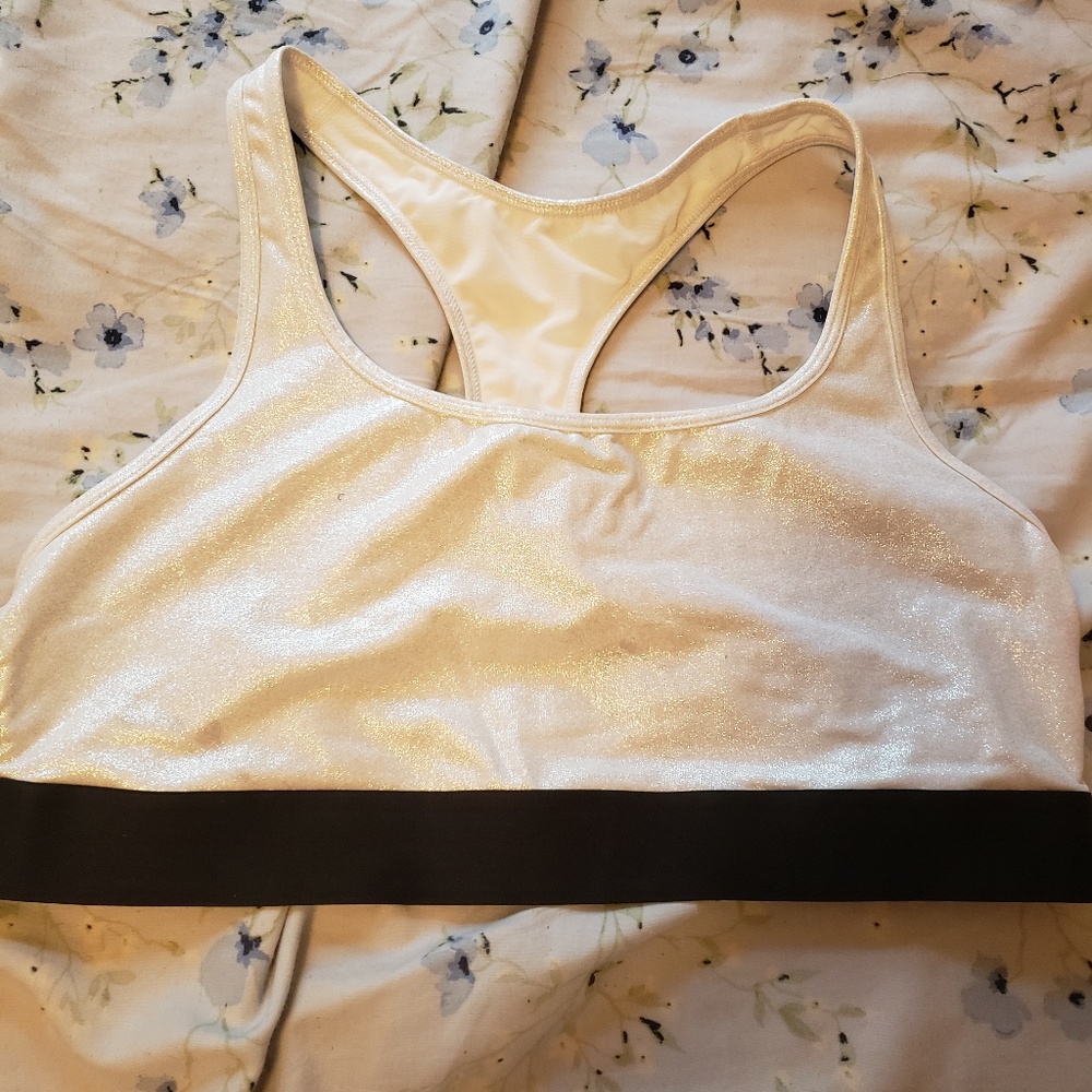 Victoria secret SPORT silver glitter sportsbra